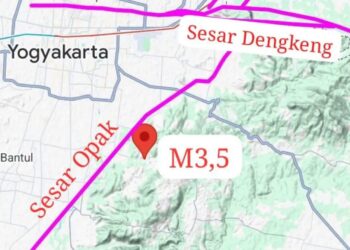 BMKG: Gempa Magnitudo 3,5 di Bantul Dipicu Aktivitas Sesar Opak, Getaran Terasa Hingga Solo