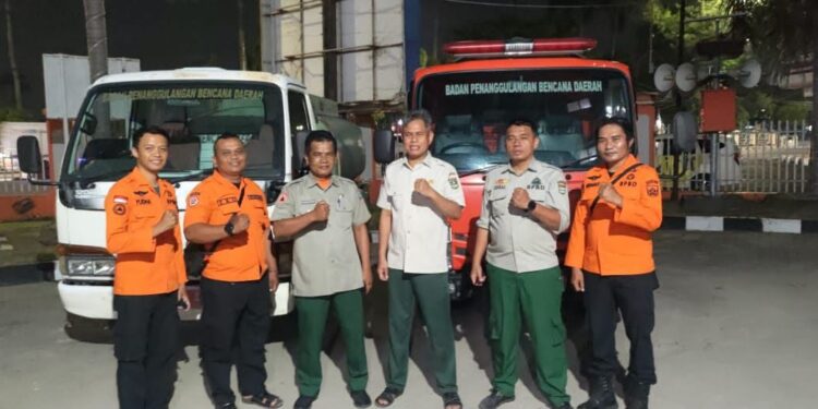 Hadapi El Nino Godzilla, BPBD Dharmasraya Terima Tambahan 2 Unit Mobil Tangki Air